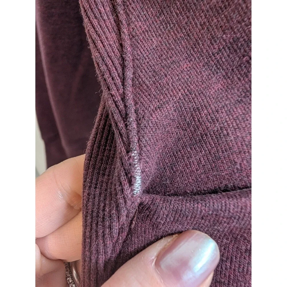 Lululemon Scuba‎ Full Zip Hoodie Womens Bourdeaux Thumbholes - Size 10